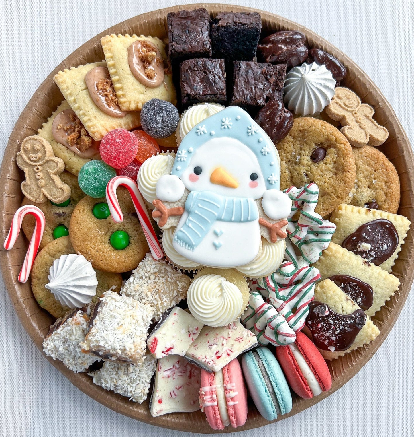 winter wonderland dessert board