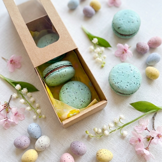 cadbury egg macarons