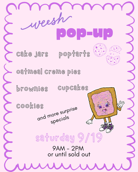 cake jars: saturday 9/19 pop-up
