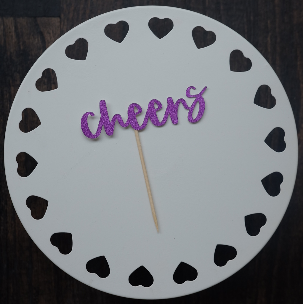 cheers cake topper